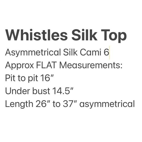 Whistles London Silk Floral Asymmetrical Camisole Top US 6 (UK 10) - Picture 12 of 12